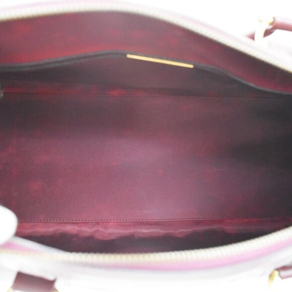 MUST DE CARTIER 2C Logo Hand Shoulder Bag Travel Leather Red 158-082225 - Picture 12 of 16